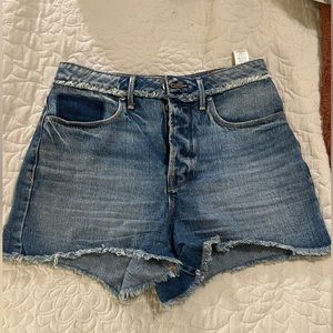 Good American High Rise Jean Shorts